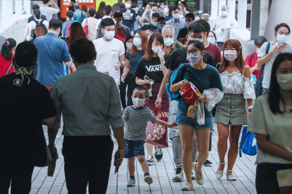 Locals filled restaurants, shopping centres and country parks during the long weekend despite the lingering threat of the coronavirus. Photo: Jonathan Wong