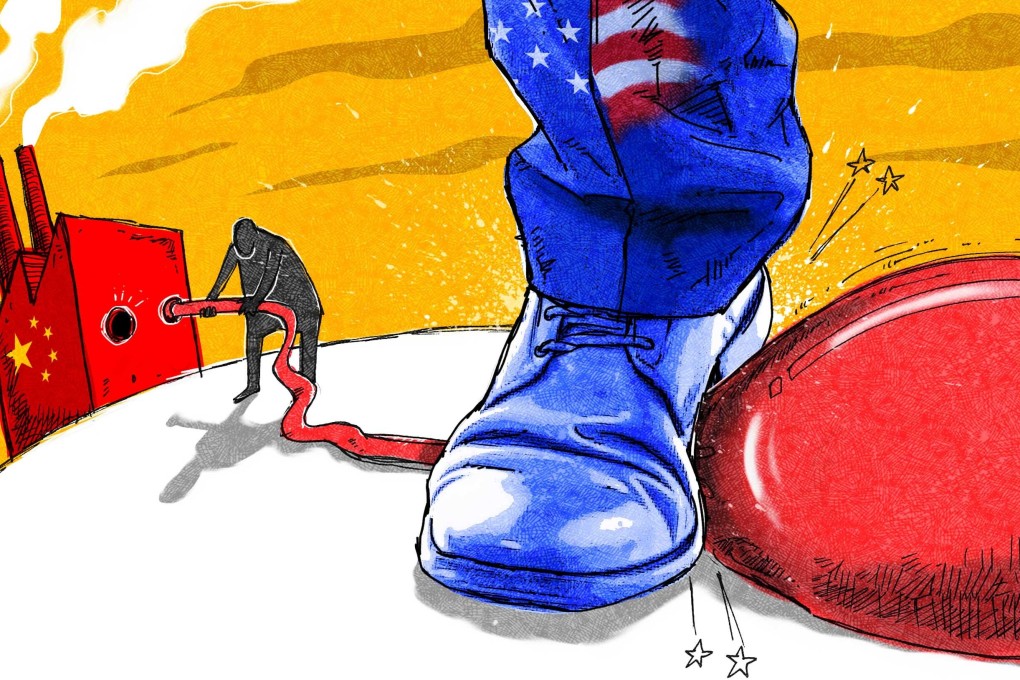 US manufacturers in China have had four roller-coaster years during Donald Trump’s first term in office. Illustration: SCMP