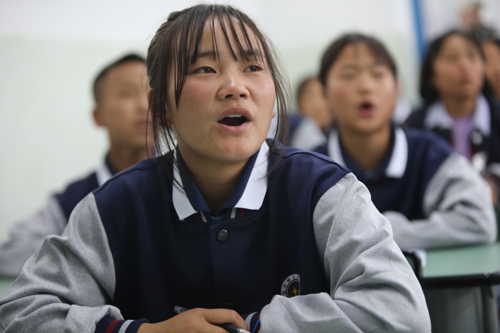 Students study at the newly built Wenchang Middle School at Yuexi county, Liangshan Yi autonomous prefecture in Sichuan province. Photo: Simon Song