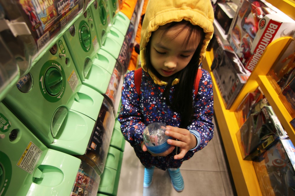 Capsule toy vending machines, known in Japan as gashapon, have become popular throughout China. Photo: Shutterstock