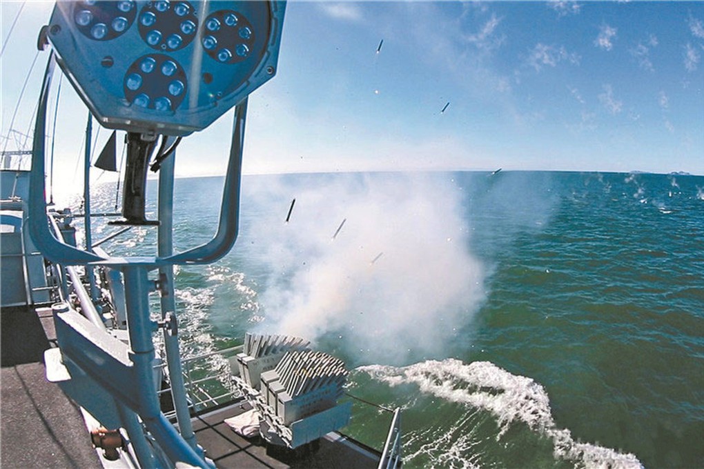 The PLA held combat drills in the Taiwan Strait last month as US undersecretary of state Keith Krach visited Taipei. Photo: Chinese defence ministry