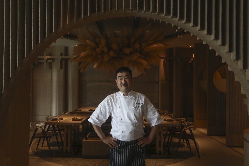 Chef Gu Jin Kwang of Korean temple food restaurant Soil to Soul, in at K11 Musea Tsim Sha Tsui. Photo: SCMP / Jonathan Wong