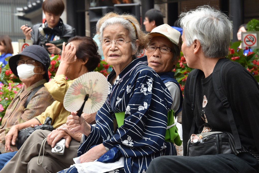 Elderly residents pictured in Tokyo in 2014. Photo: AFP