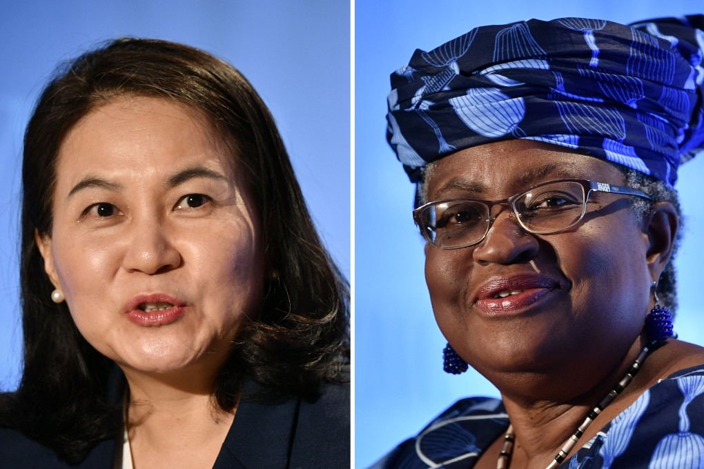 South Korea’s Yoo Myung-hee (left) and Nigeria’s Ngozi Okonjo-Iweala will fight it out to become the next director general of the WTO. Photo: AFP