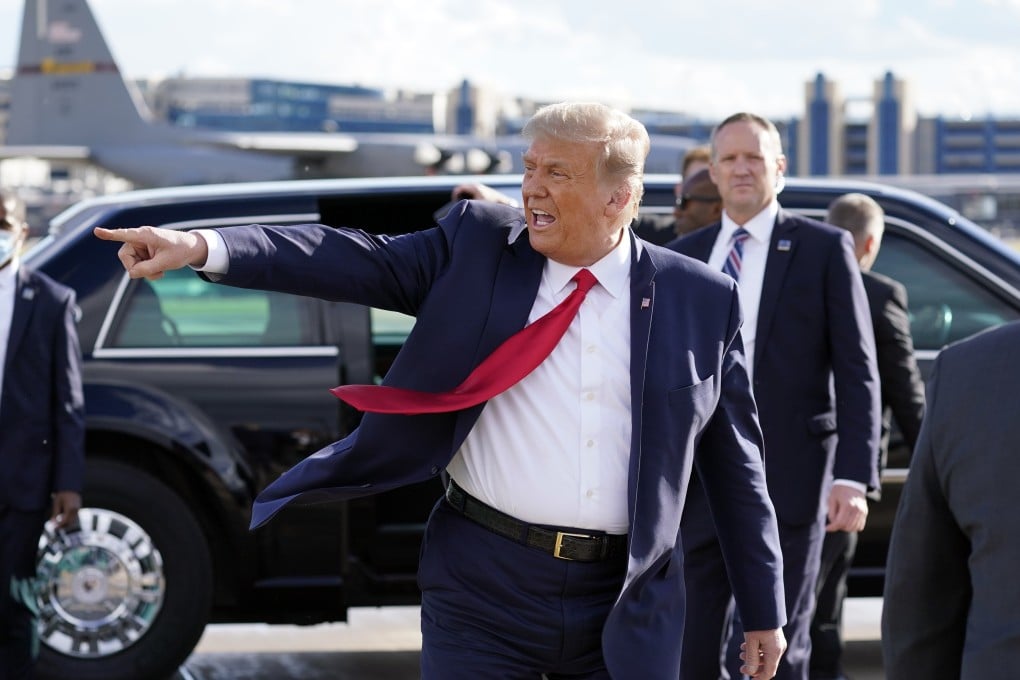 US President Donald Trump pictured days before his Covid-19 diagnosis. Photo: AP