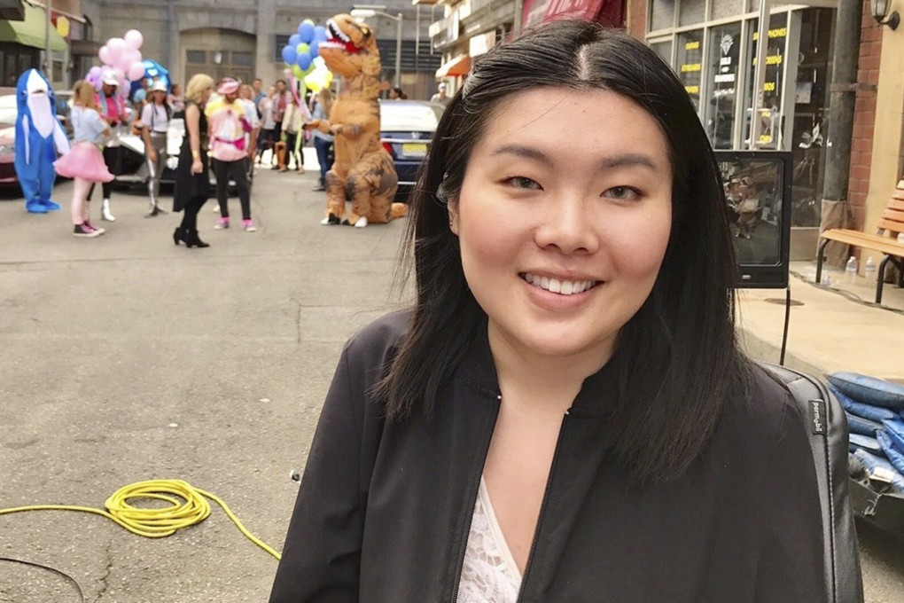 Kaitlyn Yang on the set of Polaris Primetime. Her visual effects firm, Alpha Studios, is doing well in Hollywood, despite it being a male-dominated industry. Photo: AP