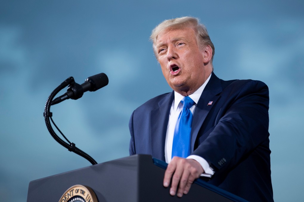 US President Donald Trump speaks during a campaign rally in Jacksonville, Florida, in September. Photo: AFP