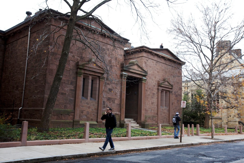 The Skull and Bones Society building at Yale University in New Haven, Connecticut, in November 2012. Photo: Reuters