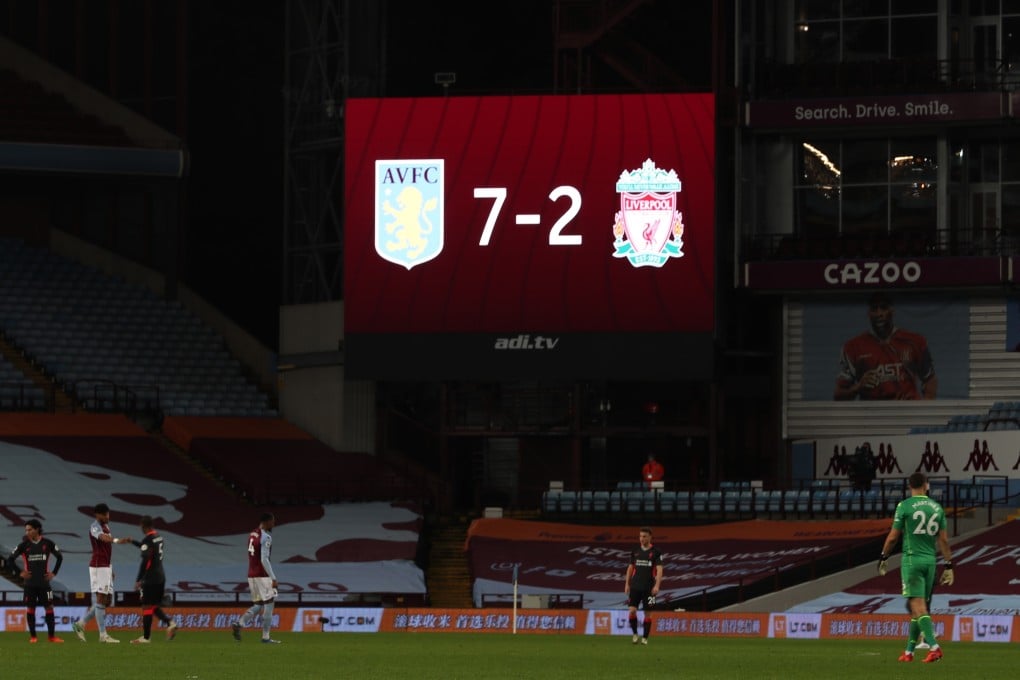 Was Liverpool’s 7-2 defeat against Aston Villa the beginning of a demise or merely a blip that brought Jurgen Klopp’s men down to earth with a bump? Photo: EPA