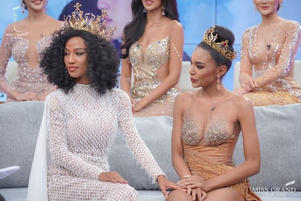 Pacharaporn 'Nam' Chantarapadit (in white), Miss Grand Thailand 2020. Photo: Facebook