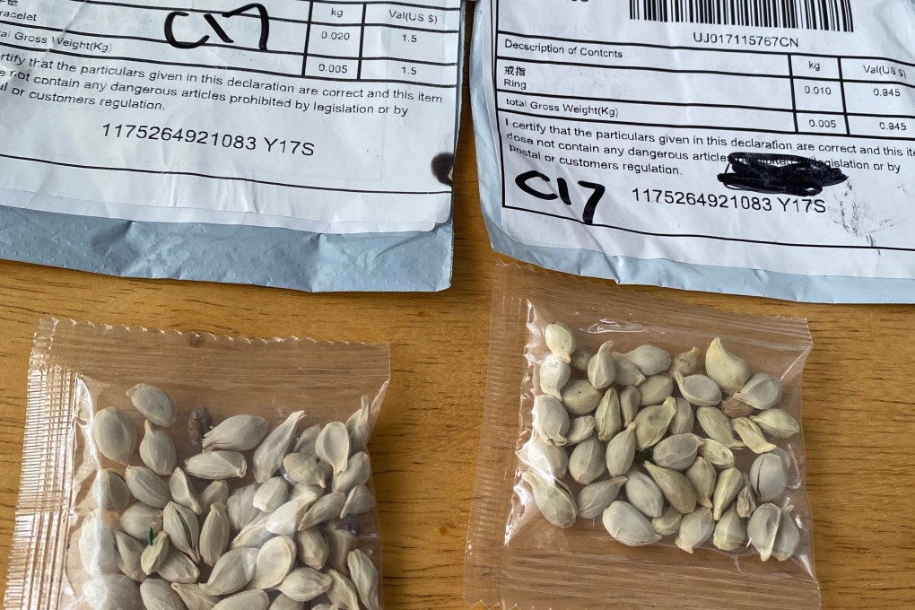 In the US, the seeds have drawn warnings from authorities amid speculation that they could be anything from a prank to bioweapons. Photo: Washington State Department of Agriculture