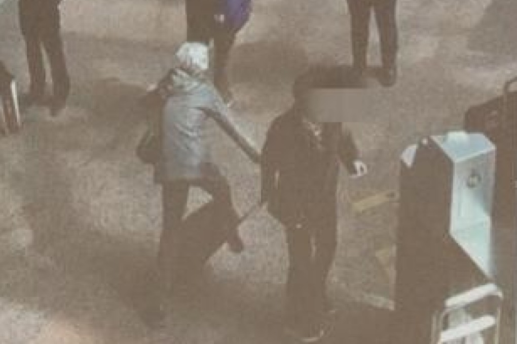 The moment of Wang's fall. Photo: Internet