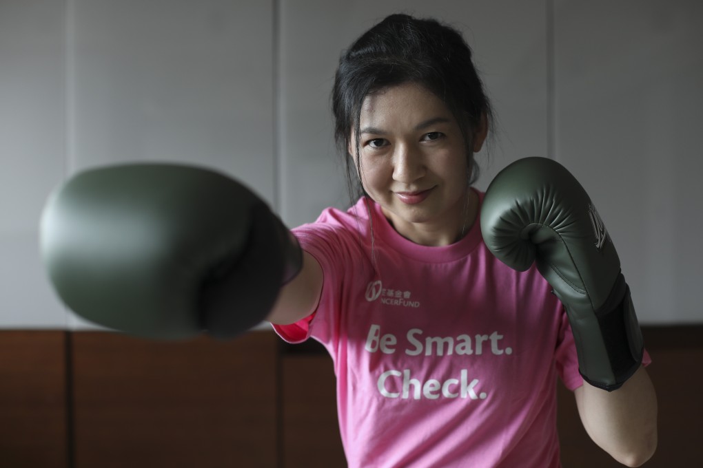 Young cancer survivor Annie Lee talks about the importance of a healthy lifestyle. Photo: Xiaomei Chen