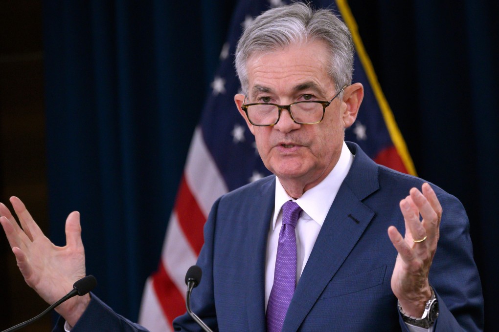 US Federal Reserve chairman Jay Powell said the US is on track to reach its 2 per cent inflation target when the 10-year US Treasury bond is yielding 0.78 per cent, meaning the inflation-adjusted US interest rate is negative. Photo: AFP