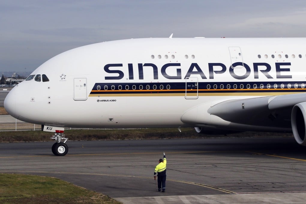 Singapore Airlines opened a pop-up restaurant on an A380 superjumbo parked at Changi Airport as part of a ‘suite of experiences’ for customers to raise revenue amid the Covid-19 downturn in travel. Photo: EPA-EFE
