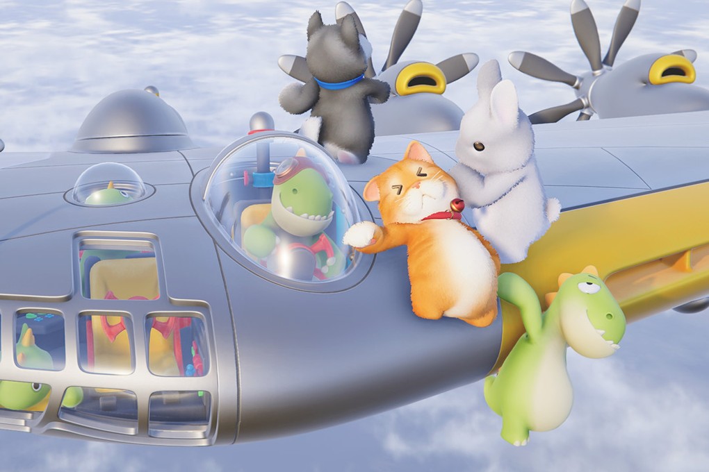 Party Animals is the latest in a series of physics-based party games. Players compete to throw each other off a platform. Photo: Handout