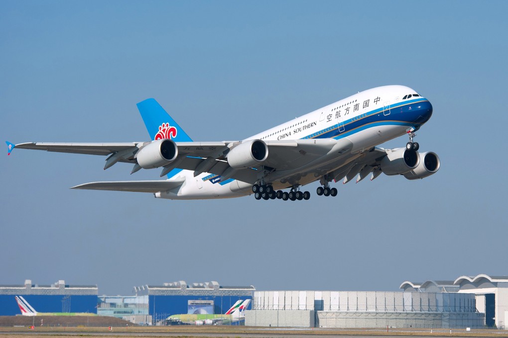 Airbus delivers the first A380 super jumbo to China Southern Airlines on 14 October 2011. Photo: AFP