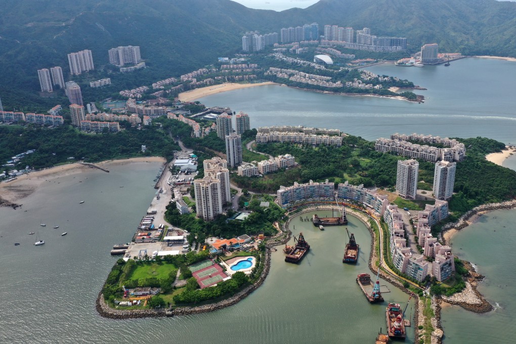 Aerial view of the Marina Club in Discovery Bay in Lantau, where the developer has pledged to turn its marina into “Hong Kong's most exclusive” superyacht club. Photo: Roy Issa