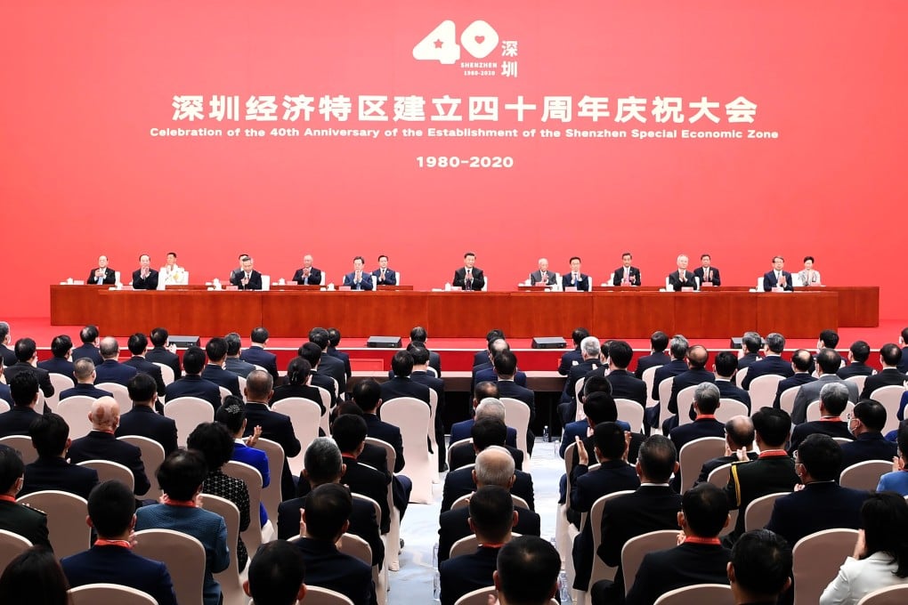 Chinese President Xi Jinping was full of praise for the people of Shenzhen. Photo: Xinhua