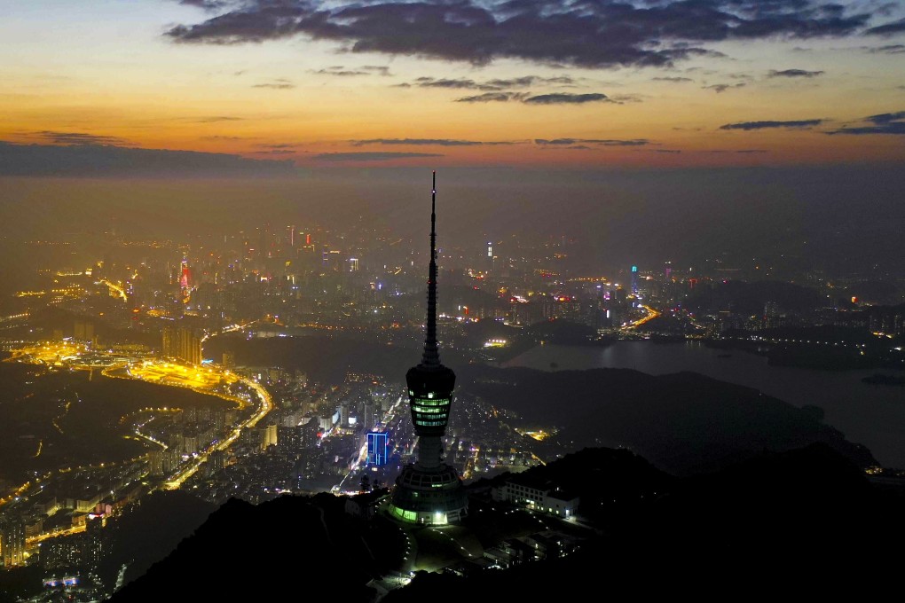 Speakers at the ceremony looked back at Shenzhen’s transformation from border village to modern metropolis. Photo: Martin Chan