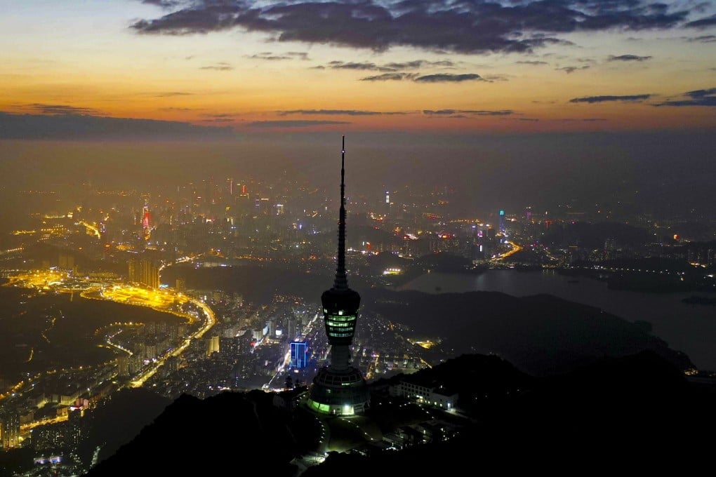 Speakers at the ceremony looked back at Shenzhen’s transformation from border village to modern metropolis. Photo: Martin Chan
