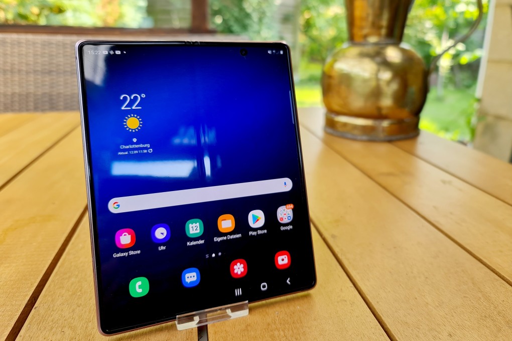 The Samsung Galaxy Z Fold 2: the flaws have been fixed, but are the latest foldable phones worth the extra cost? Photo: Christoph Dernbach/DPA