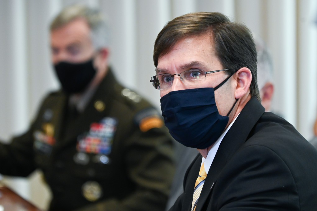 “I also tasked the military services to make the People’s Liberation Army the pacing threat in our professional schools, programmes and training,” said US Secretary of Defence Mark Esper. Photo: Reuters