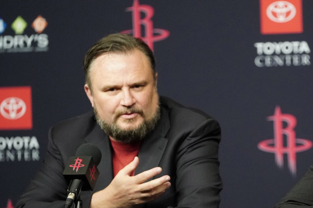 Daryl Morey is stepping down on his own accord, a person familiar with the decision said. Photo: AP