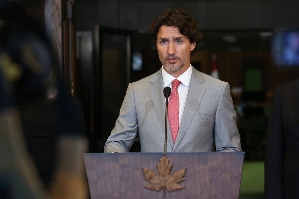 Canada's Prime Minister Justin Trudeau speaks during a news conference on Parliament Hill in Ottawa, Canada. Photo: AFP
