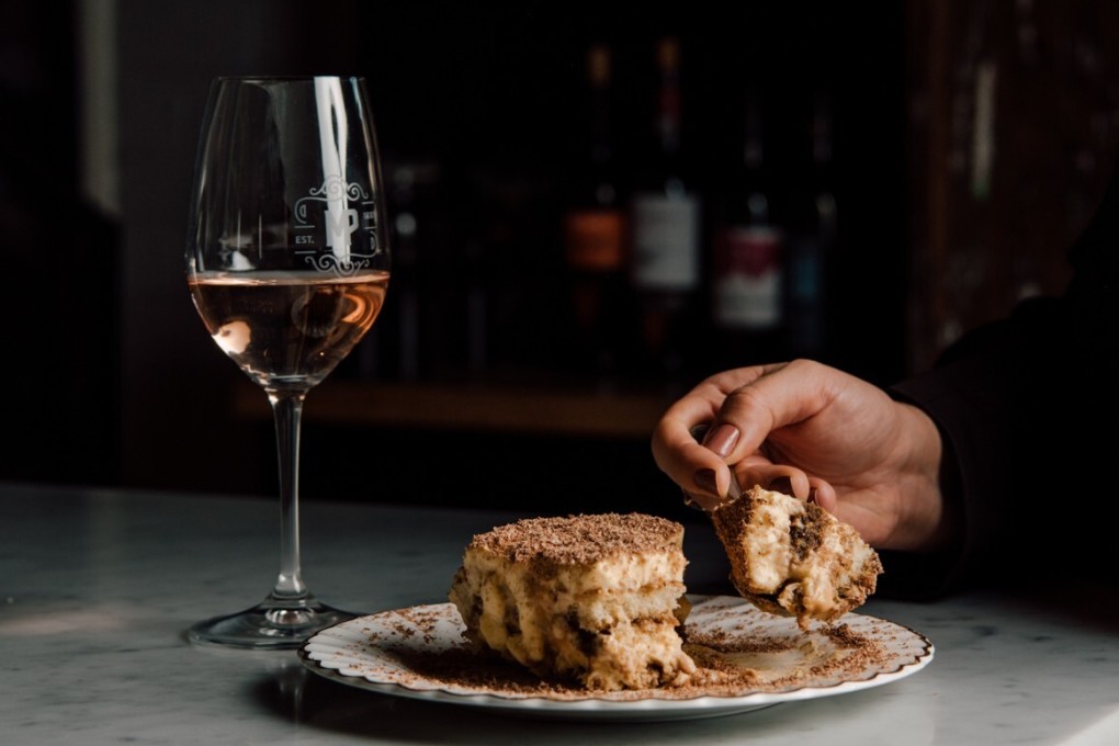 Chocolate and caramel tiramisu at Alibi Bar & Kitchen in the Ovolo Woolloomooloo in Sydney, Australia. The Ovolo Group’s restaurants, bars and food services have gone meat-free for a year. Photo: Jiwon Kim