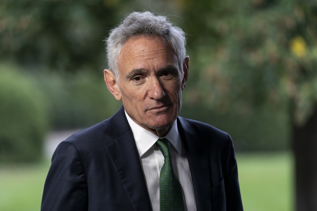 White House coronavirus adviser Scott Atlas speaks at the White House on October 12. Photo: AP