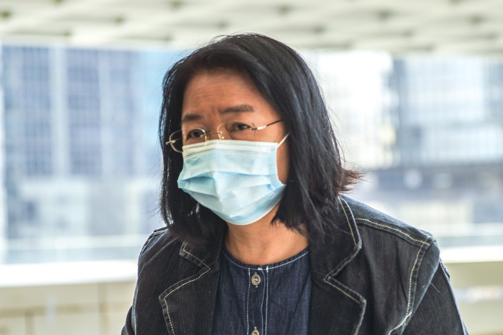 Cheng Lai-king, chairwoman of Central and Western District Council, appears at the High Court in Admiralty on Monday. Photo: Winson Wong