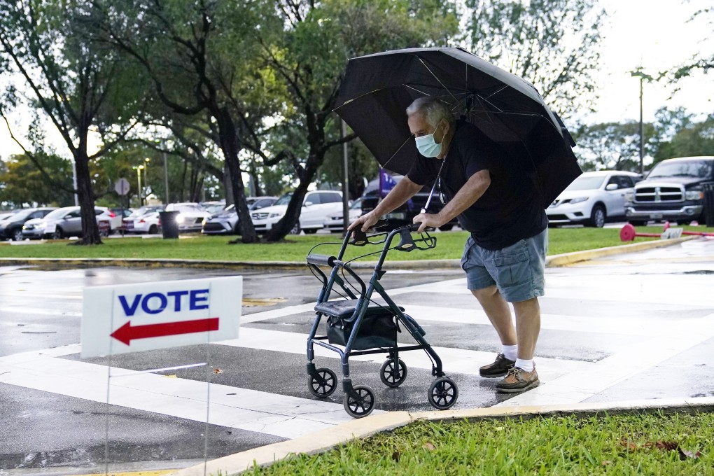 The Florida race is tightening down to a knife edge; statewide polls show Joe Biden ahead by an average of 1.4 percentage points. Photo: AP