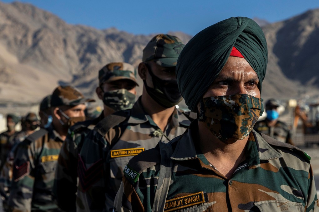 Indian soldiers in the Ladakh region where China and India are engaged in a border dispute. Photo: Reuters