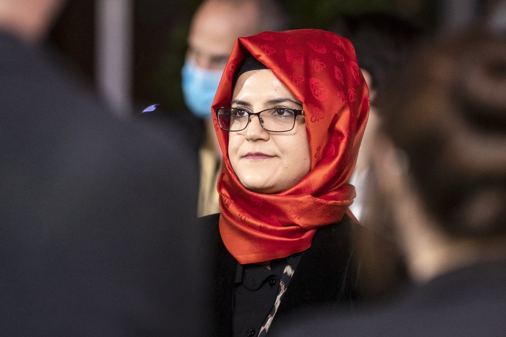Hatice Cengiz, the fiancée of slain Saudi journalist Jamal Khashoggi, attends the 16th Zurich Film Festival in Switzerland on October 2. Photo: Keystone via AP