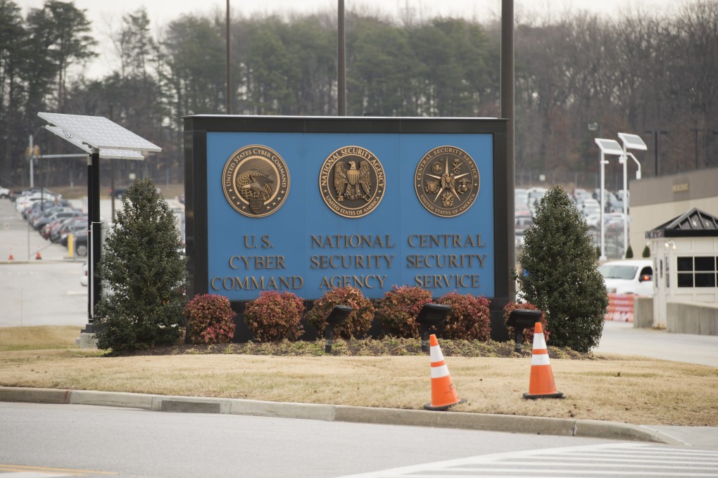A sign for the National Security Agency (NSA), US Cyber Command and Central Security Service, is seen near the visitor's entrance to the headquarters of the National Security Agency (NSA). Photo: AFP