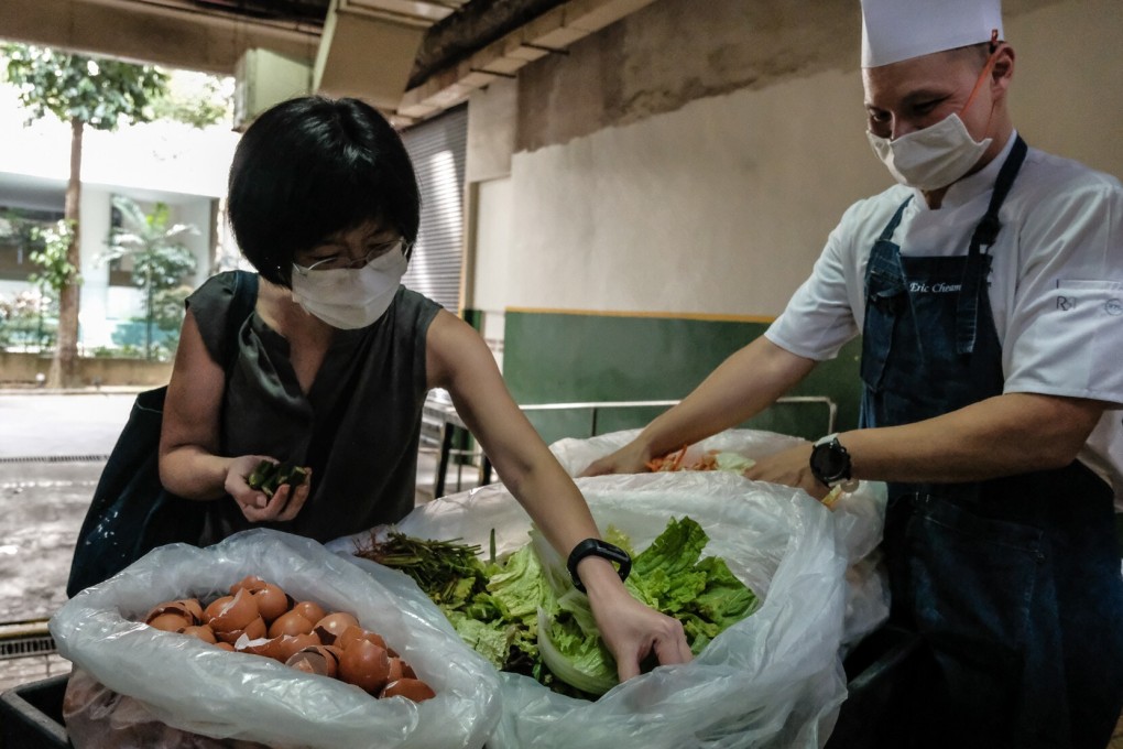Pui Cuifen turns food waste into compost in Singapore. In 2018, the city state produced 763,000 tonnes of food waste, of which only 17 per cent was recycled. Photo: Toh Ee Ming