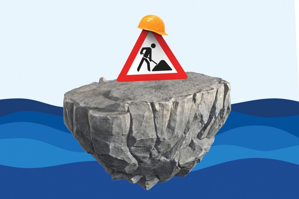 The idea of creating artificial islands to house Hongkongers has been floated. Illustration: Wai-Yee Man