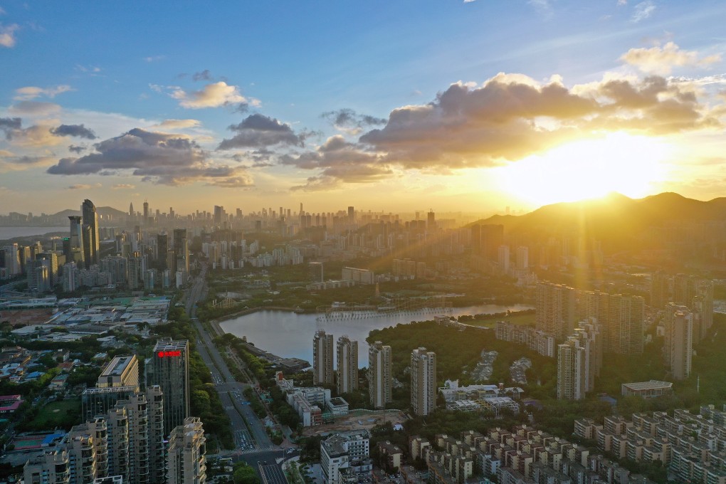 An aerial photo of Shenzhen, which was recently dubbed an ‘engine’ of the Greater Bay Area. Photo: Xinhua