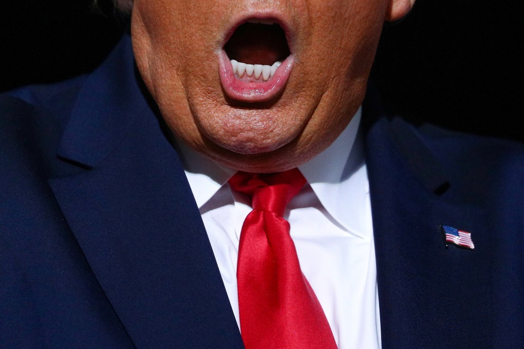 US President Donald Trump speaks at a campaign rally in Gastonia, North Carolina, on Wednesday. Photo: Reuters