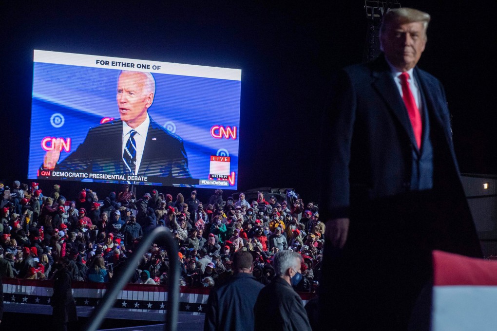 Donald Trump says if Joe Biden wins the US presidential election, “China wins”. Photo: AFP