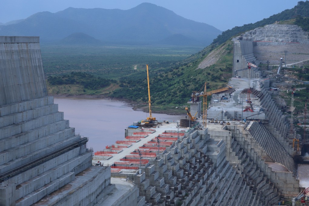 The Grand Ethiopian Renaissance Dam undergoes construction work on the river Nile in Guba Woreda last year. Photo: Reuters