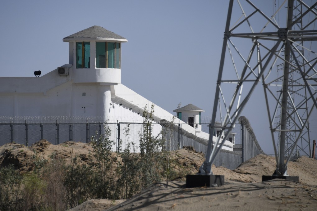 A high-security facility near what is believed to be a compound holding Uygurs and other Muslim minorities on the outskirts of Hotan in China's northwestern Xinjiang region. Photo: AFP
