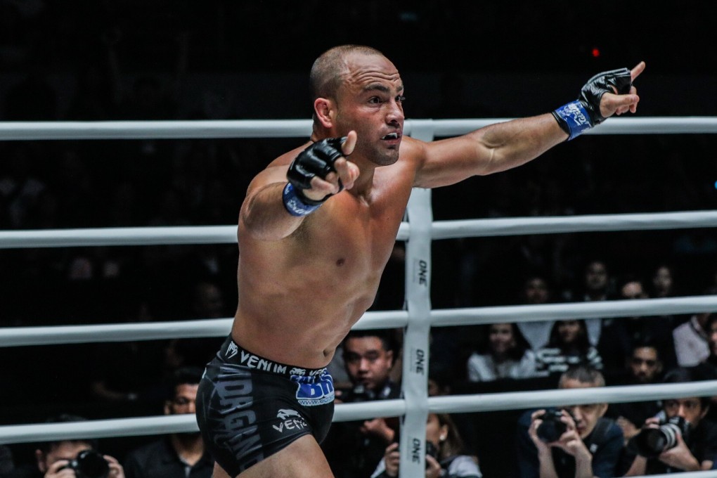 Eddie Alvarez celebrates his win over Eduard Folayang in Manila. Photos: ONE Championship