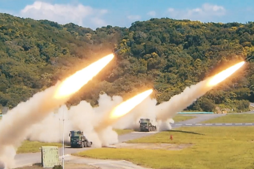 Taiwanese military simulate an attack on the island in a screenshot of a video broadcast on Taiwanese television in August. Photo: Handout