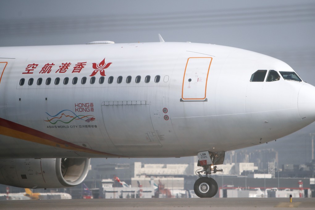 A Hong Kong Airlines passenger aircraft on the tarmac at the city’s airport. Photo: Winson Wong