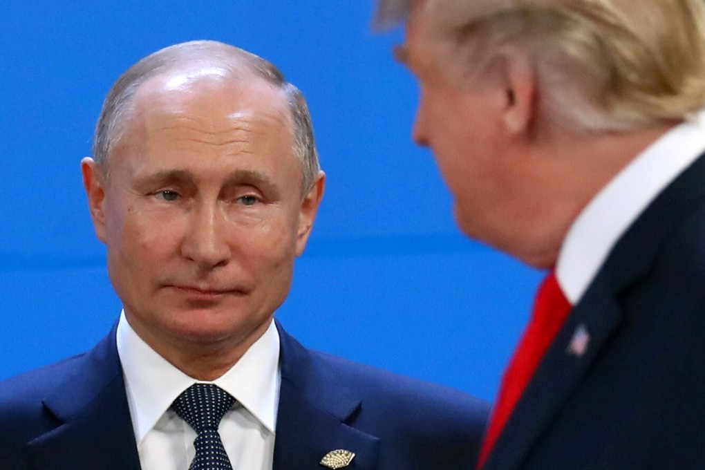 Russia's President Vladimir Putin and US President Donald Trump in 2018. File photo: Reuters
