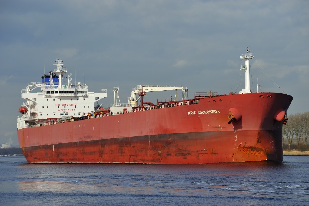 The Nave Andromeda is pictured on the Noordzeekanaal in the Netherlands in April 2014. Photo: Lammert Melk via AP