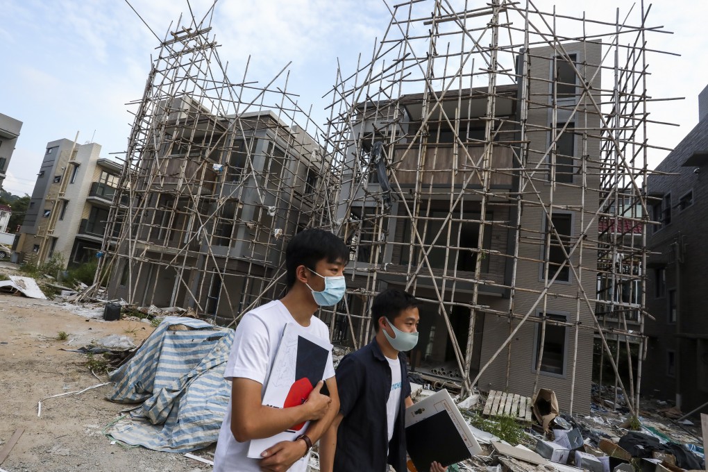 Liber Research Community released a report on a ding housing development at Tai Tong Village in Yuen Long. Photo: Jonathan Wong