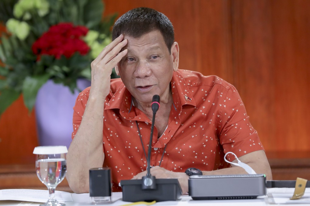 Philippine President Rodrigo Duterte extended partially relaxed coronavirus curbs in the capital by another month to the end of November. Photo: AP